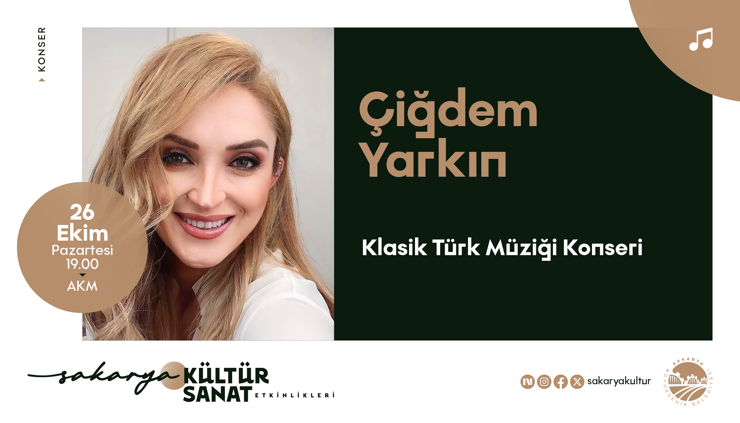 Çiğdem Yarkın — Klasik Türk Müziği Konseri etkinlik afişi