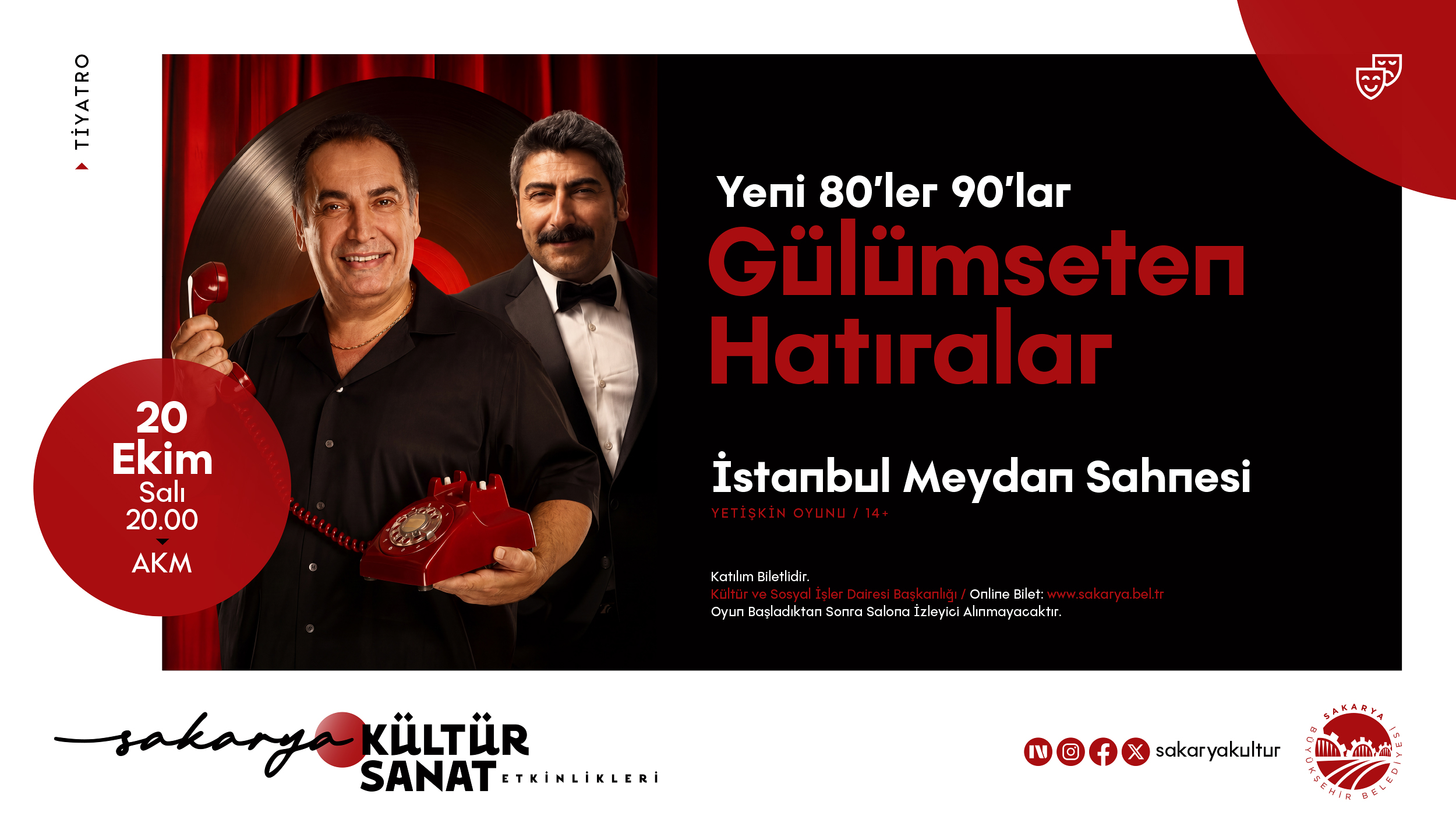 Yeni 80’ler 90’lar Gülümseten Hatıralar etkinlik afişi